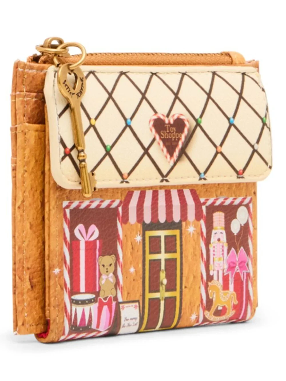 Betsey Johnson Kitsch Treat Me Right Toy Shop BiFold Wallet Holiday 2026 NWT